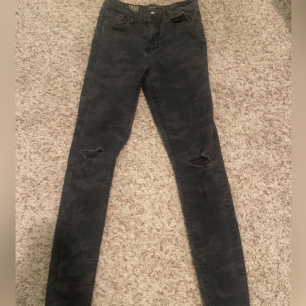 Black/Gray Camo pants
